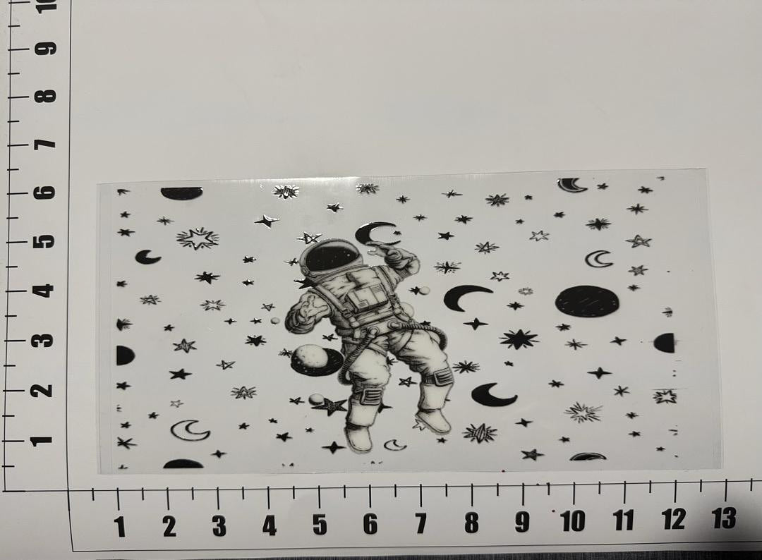 Space Stars Astronaut UV Sticker