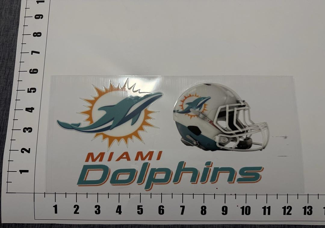Miami Dolphins UV Sticker