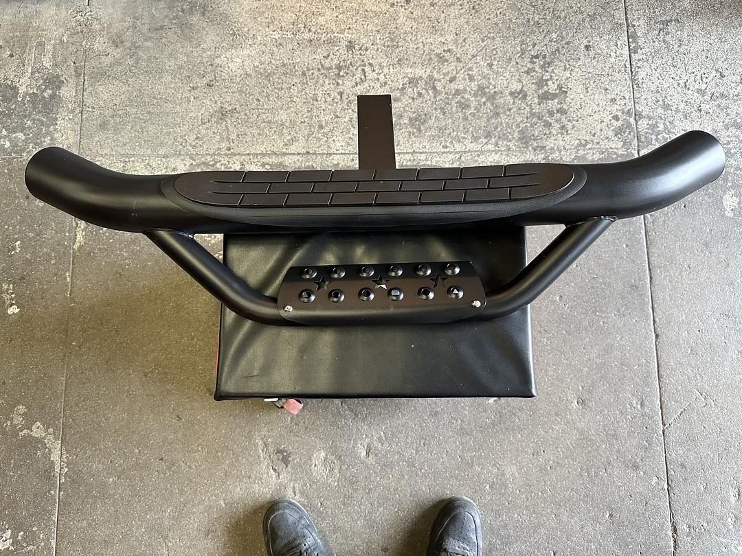 UNIVERSAL TRAILER TRUCK TOWING HITCH STEP BAR 36"WIDE X 4"OD 2"RECEIVER,BLACK