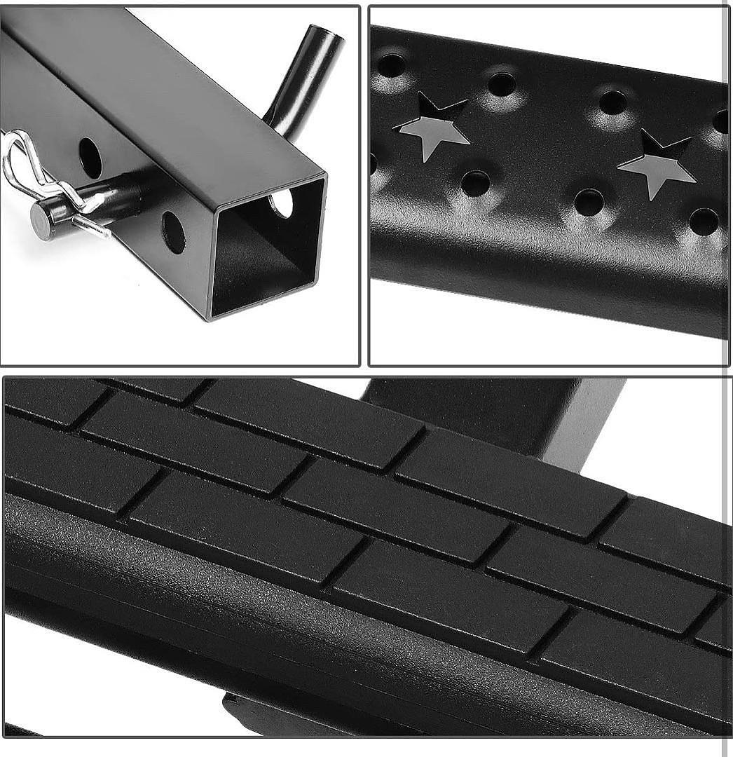 UNIVERSAL TRAILER TRUCK TOWING HITCH STEP BAR 36"WIDE X 4"OD 2"RECEIVER,BLACK