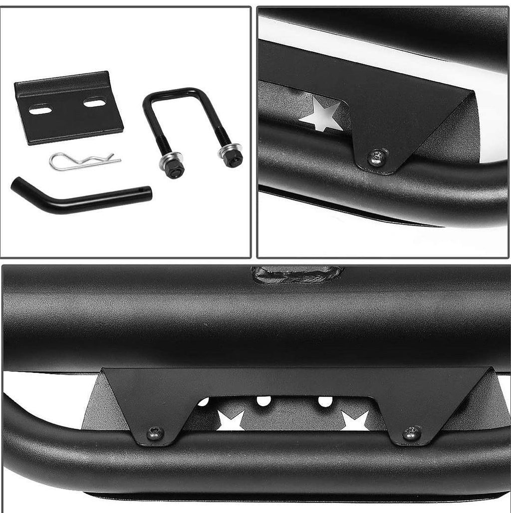 UNIVERSAL TRAILER TRUCK TOWING HITCH STEP BAR 36"WIDE X 4"OD 2"RECEIVER,BLACK