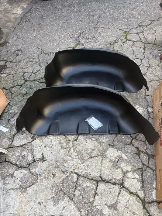 For 2017 to 2019 Ford F250 F350 Super Duty Pair Rear Wheel Well Guard Inner Fender Mud Flaps