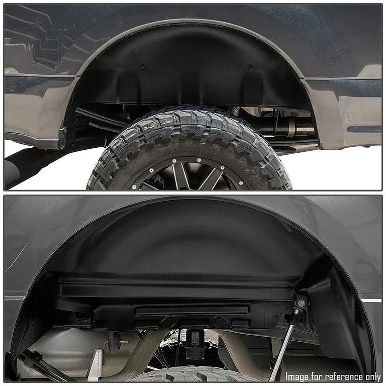 For 2017 to 2019 Ford F250 F350 Super Duty Pair Rear Wheel Well Guard Inner Fender Mud Flaps