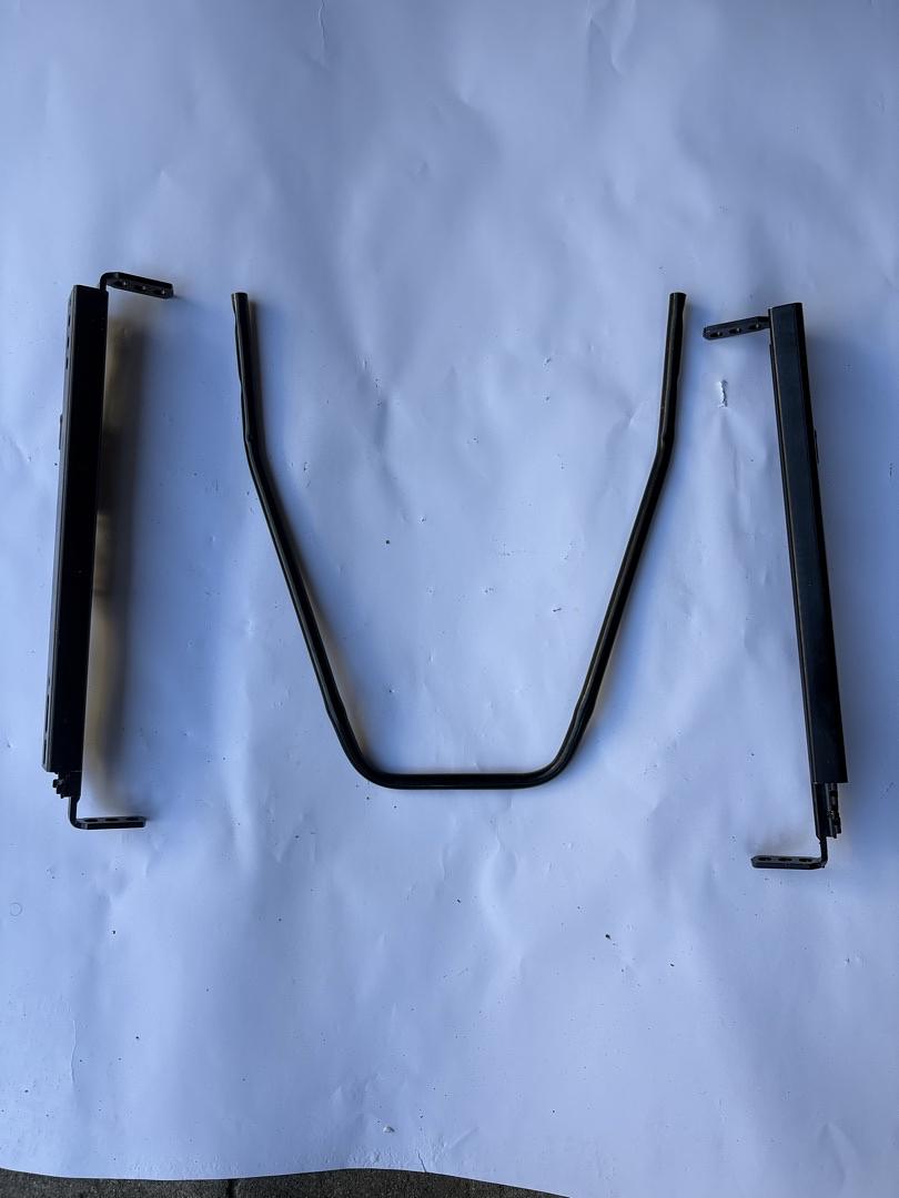 Universal Heavy Duty Black Powdercoated Finish Dual Lock Design Car Racing Seat Slider