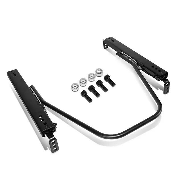 Universal Heavy Duty Black Powdercoated Finish Dual Lock Design Car Racing Seat Slider