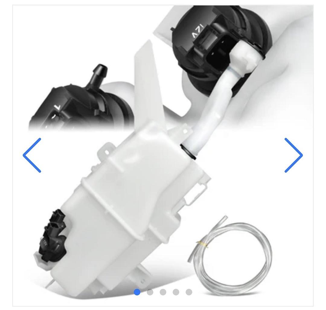 12-15 Toyota Prius Plug-In Windshield Washer Reservoir Tank Bottle w/Fluid Pump