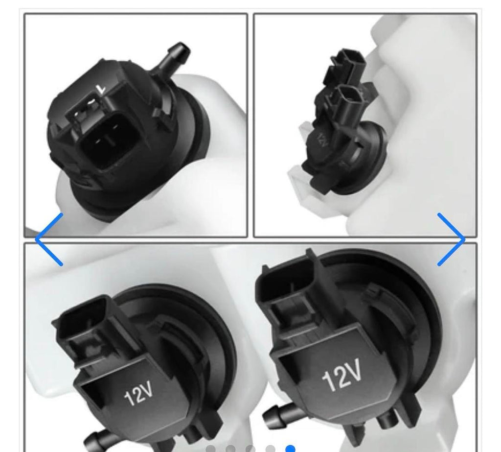 12-15 Toyota Prius Plug-In Windshield Washer Reservoir Tank Bottle w/Fluid Pump