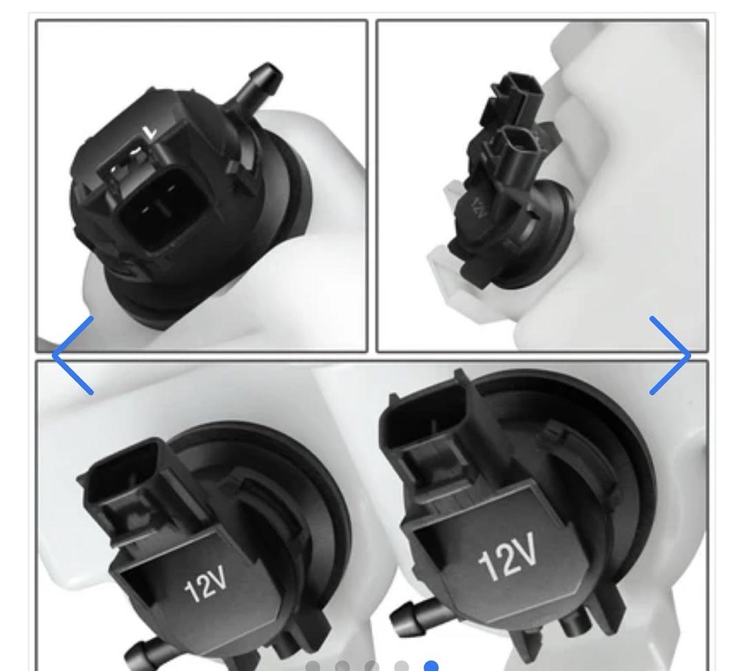 12-15 Toyota Prius Plug-In Windshield Washer Reservoir Tank Bottle w/Fluid Pump
