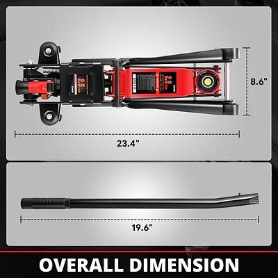2.5 Ton Floor Jack [ A Variety of color options]Lifting Range 3.35 in.-15.16 in.