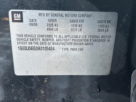 Driver Left Air Bag Driver Roof Sedan Fits 10-12 CTS 104749806