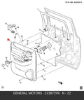 Trim Assembly for the rear left side door GM()