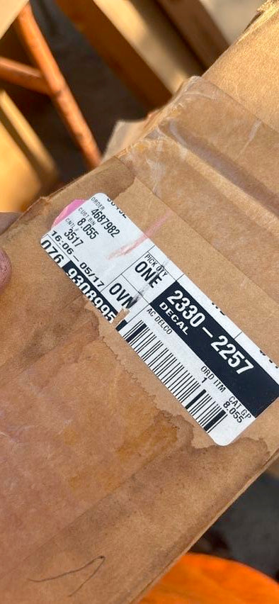 23302257 | GM# 16-18 Chevy Camaro Decal Strip Tape OEM GM