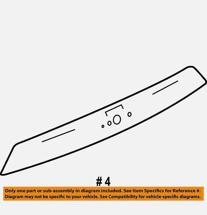 23324183 | GM# GM OEM 16-17 Chevy Equinox Liftgate Tailgate Hatch-Molding Trim