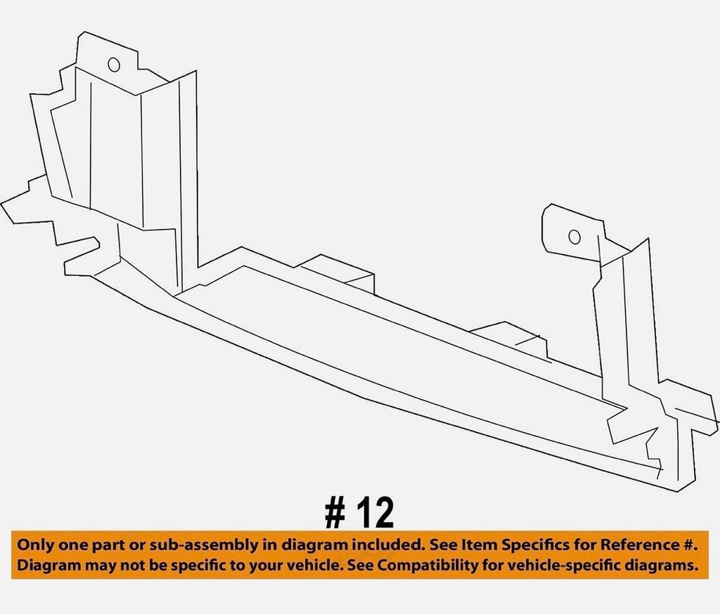 GM OEM 17-19 XT5 Cooling Radiator Components-Lower Baffle