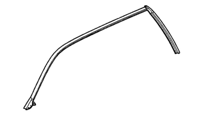 25775616 | GM 05-09 Chevy Envoy Front & Rear Side Door Upper Auxiliary Weatherstrip