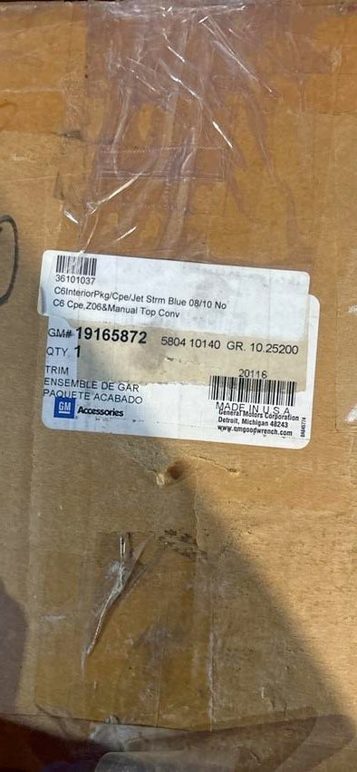 19165872 | GM# 09-13 Chevy Corvette Interior Trim Kit W\\/ Power Top