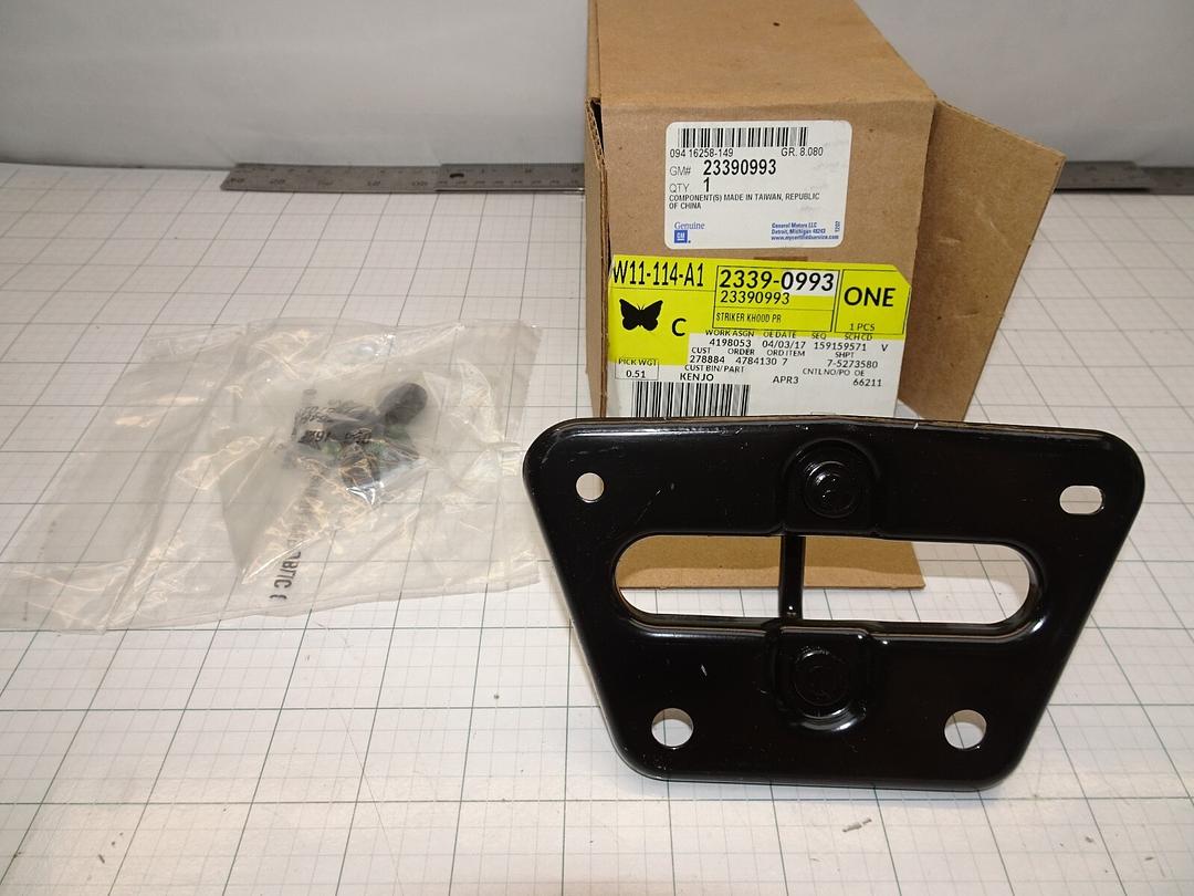 23390993 | Primary Hood Latch Striker Plate Assembly OEM NOS General Motors