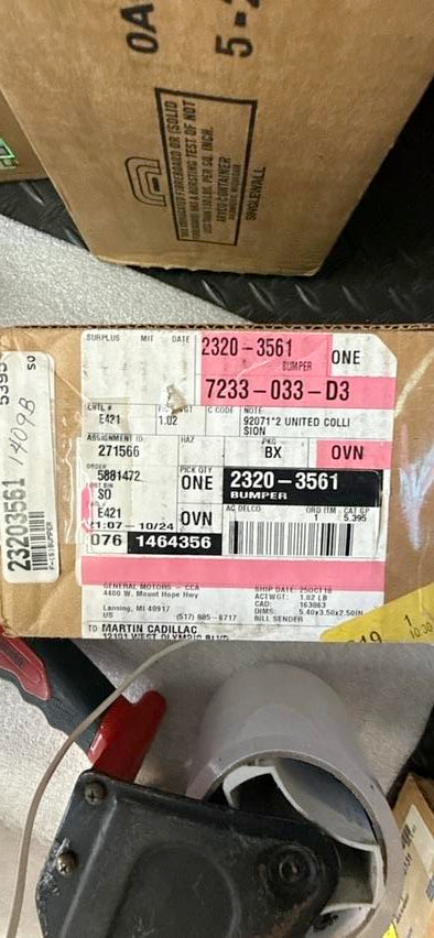 23203561 | Bumper ACDelco GM OE/GM Genuine Parts