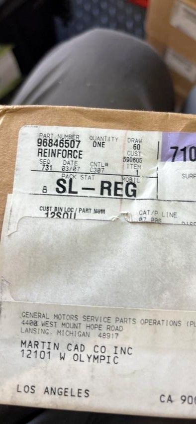 96846507 | New OEM GM 2014-16 Spark Subframe Reinforcement Bracket. #