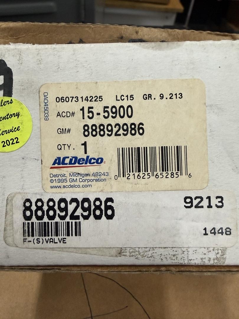 88892986 | Air Conditioning Expansion Valve for a 2006 Chevrolet and 2006 GMC