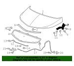 95429738 | Driver Side Hood Hinge - GM 2017-2023 Chevrolet Bolt EV