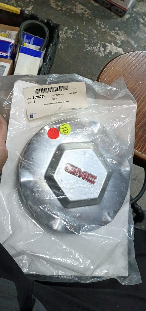9595085 | Fits 2003-07 GMC ENVOY 17in Center Cap Silver OEM: