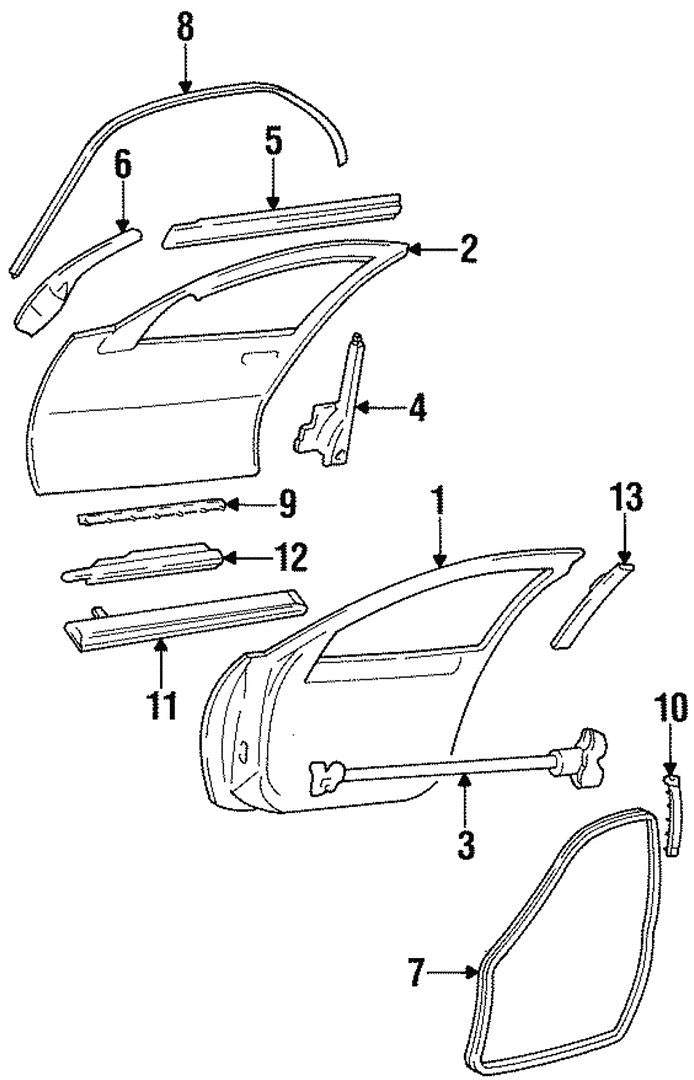 Genuine GM Body Side Molding