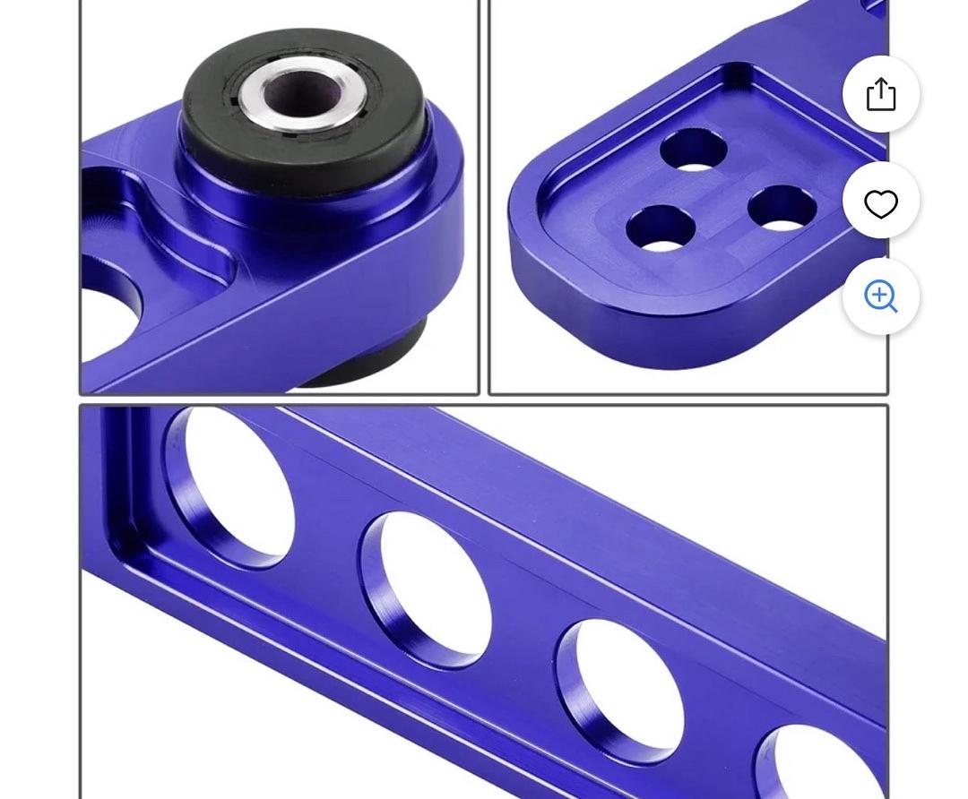 2001 to 2005 Honda Civic ES / EM / EP3 Aluminum Rear Suspension Lower Control Arms (Blue) 02 03 04