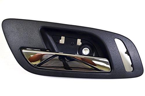 22861090 | 07-13 Escalade cadillac silverado sierra Interior Inside Door Handle, Black Housing Chrome Lever - Front Left Driver Side