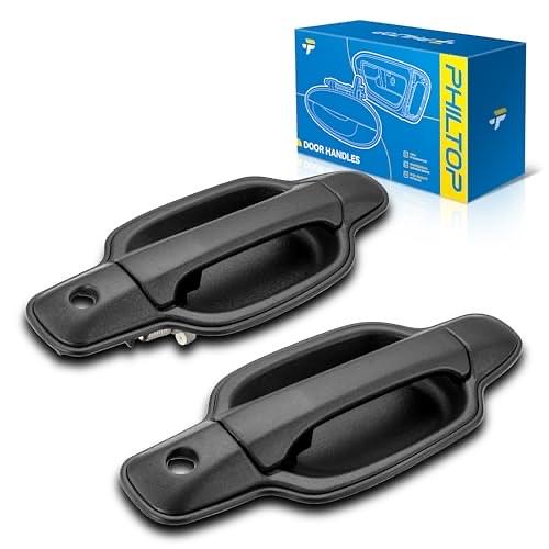 25875522 | PHILTOP Exterior Door Handle Front Left and Right 2Pcs for Chevy Colorado, GMC Canyon, Replaces# 79316, 79317, GM1310141, 25801996, 25875521, 15243676, GM1311141, 15243675