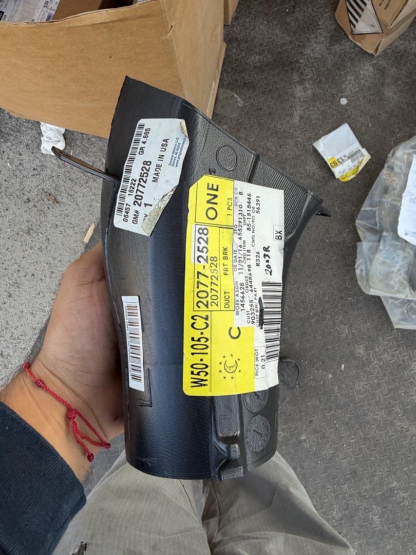 08-14 Cadillac CTS Front right brake caliper cooling