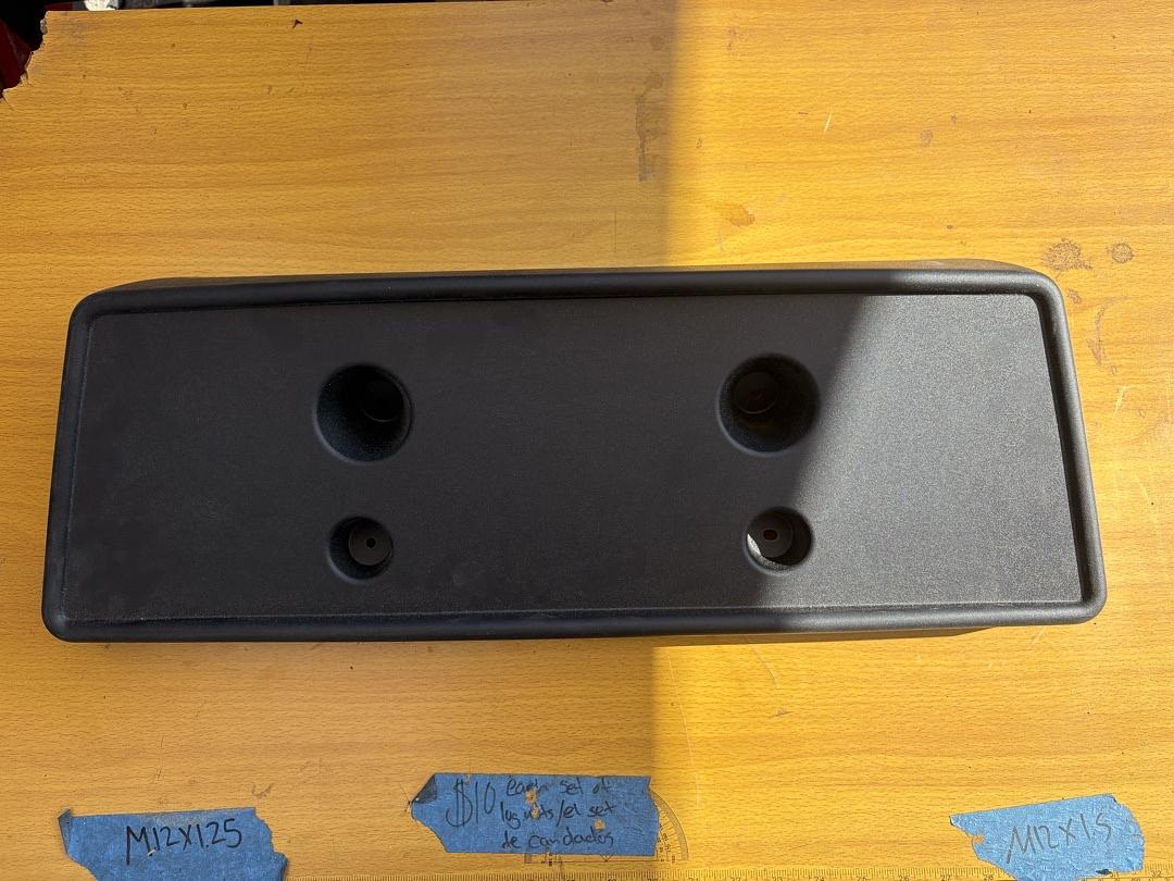 2007-2014 Cadillac Escalade Front License Plate w/Attachment Kit