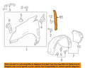 Cadillac 11-12 SRX GM OEM Fender-Insulator Left