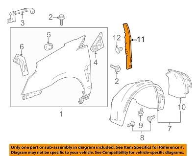 Cadillac 11-12 SRX GM OEM Fender-Insulator Left
