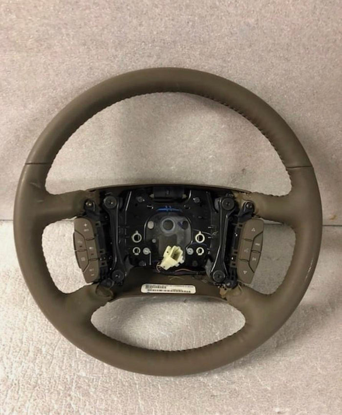 15847508 | GM# 2006 Cadillac DTS Leather Steering Wheel Cashmere OEM