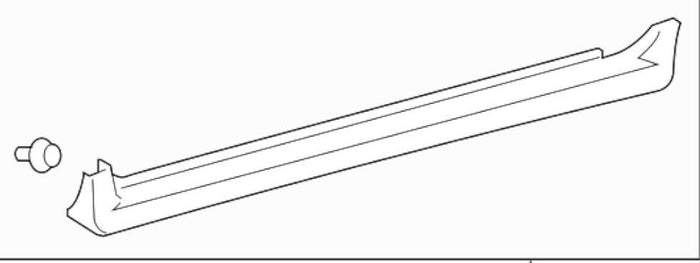88975710 | 09-10 Pontiac Vibe Rocker Panel Molding