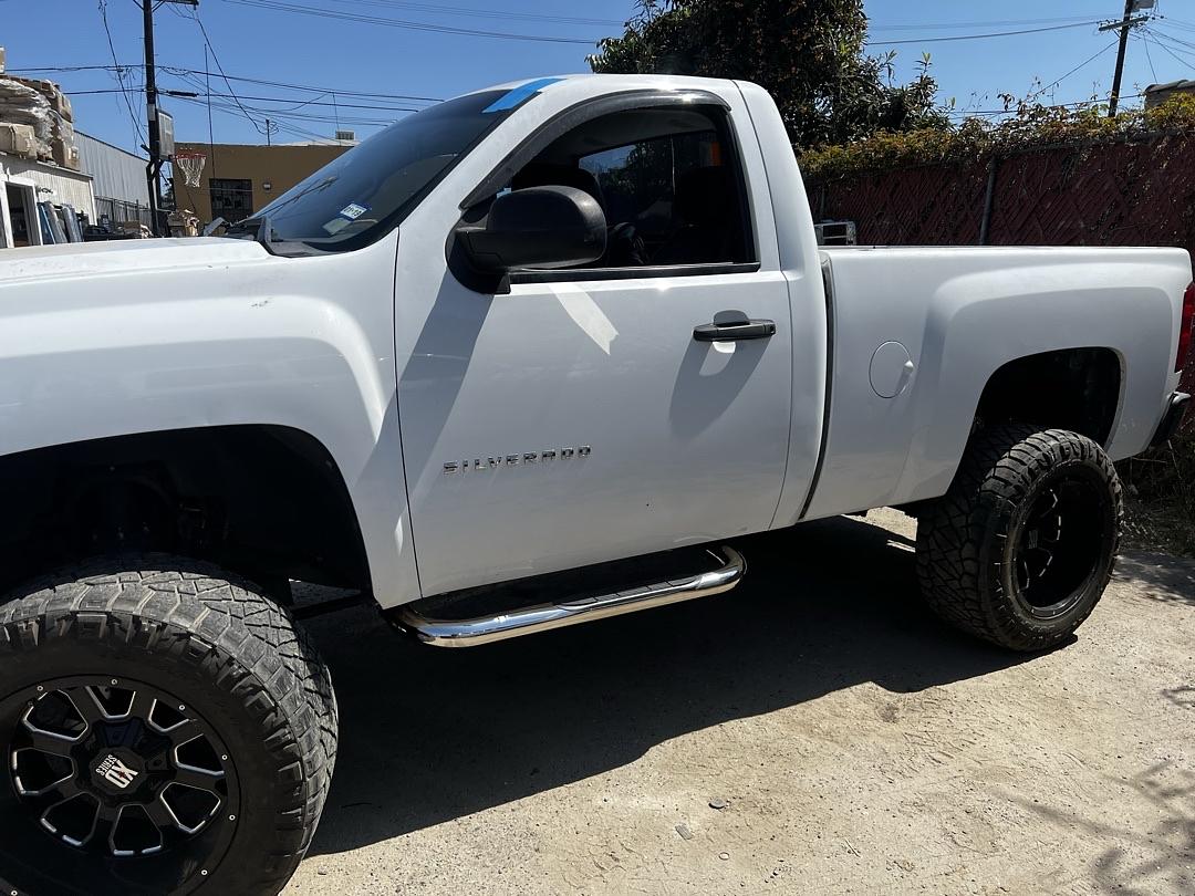 19-27 Silverado 1500 Standard Cab 3 Inches Powder Coated Side Step Nerf Bar Running Boards Compatible with,