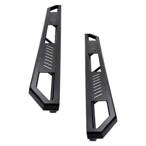 00-06 Toyota Tundra Ext cab flat i-armors running boards black with brackets