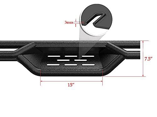 87-06 Jeep Wrangler 2dr Magnus off road powder coated running boards steps