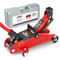 Floor Jack 2 Ton (4000 lbs) Capacity, Fast Lift Low Profile Hydraulic Trolley Jack, Steel Heavy-Duty Service Car Jack, L