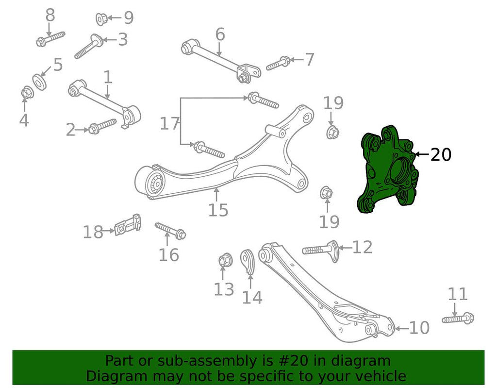 85116617 | AC Delco Suspension Knuckle - 2021-2026 Tahoe Suburban Yukon XL Cadillac Escalade Esv