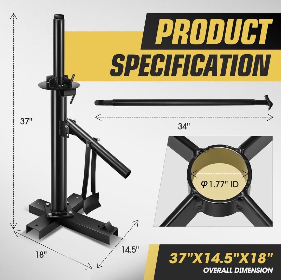 Manual Tire Changer Portable Hand Bead Breaker Tire Machine for 15