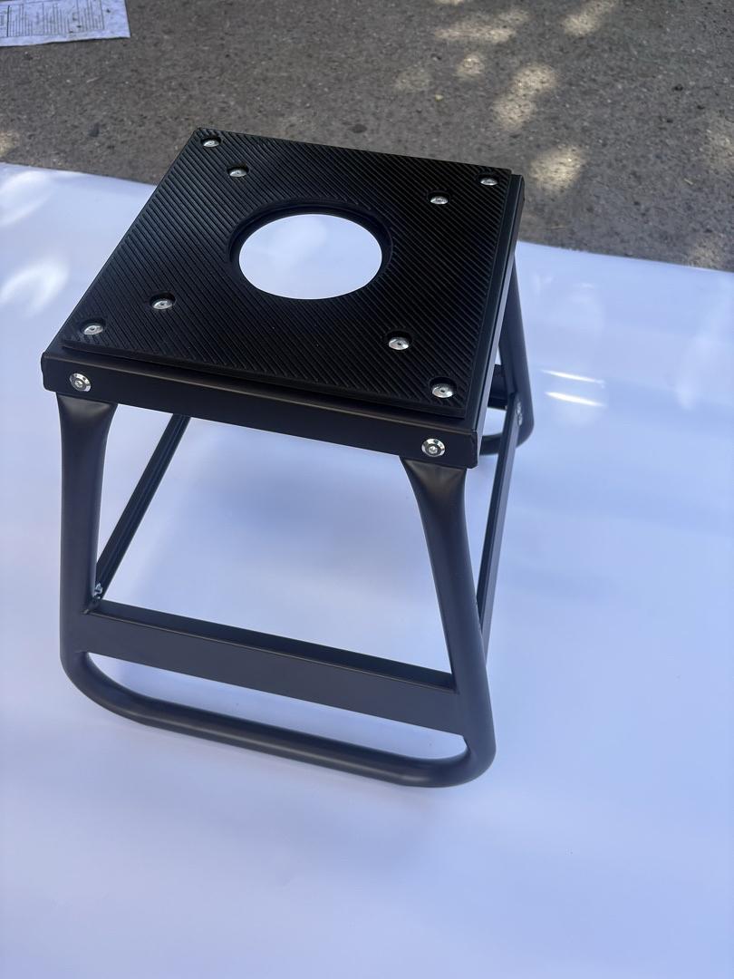 1000lbs Heavy Duty Steel Motorcycle Dirt Bike Stand Maintenance Platform Panel