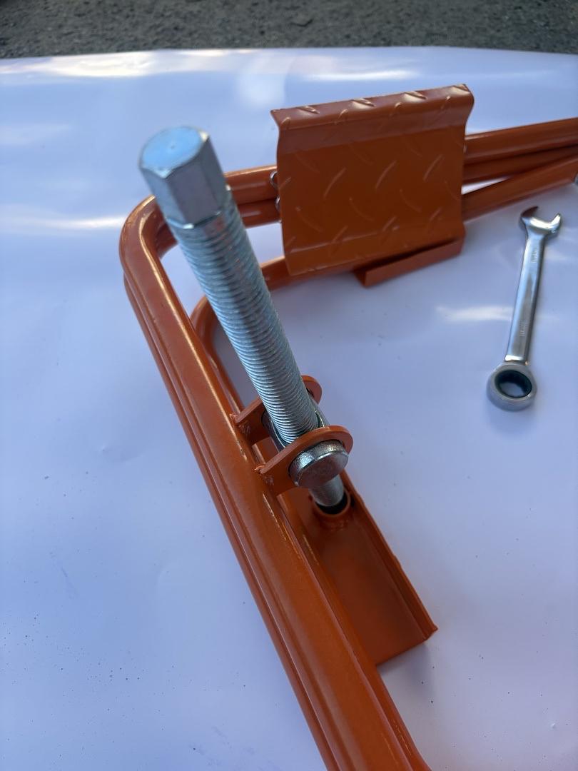 Light Trailer RV Tire Leveler Fit For Wheel Diameter:13 in.-15 in (Orange)