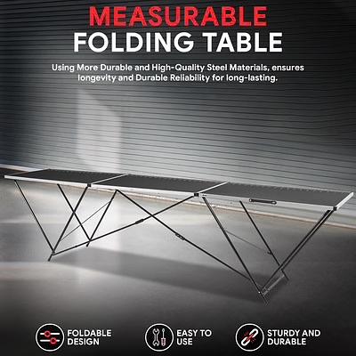 Foldable Design Steel Work Bench 118 in. L x 23.6 in. W x 30.5 in. H