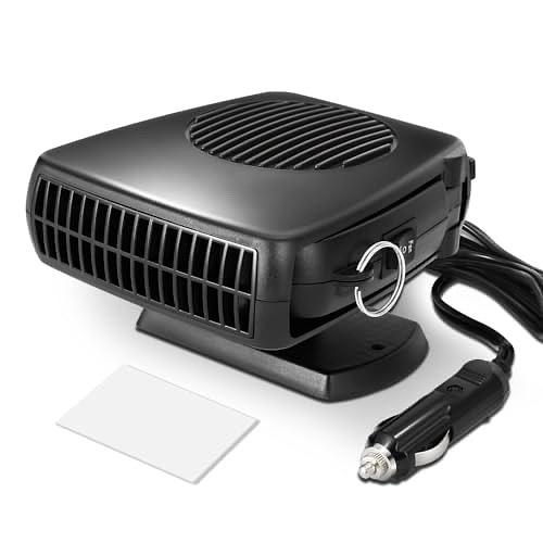 12V 170W Portable Car Heater, 2 in 1 Heating & Cooling, Electric Car Heaters Defroster with Plugs in Cigarette Lighter, 