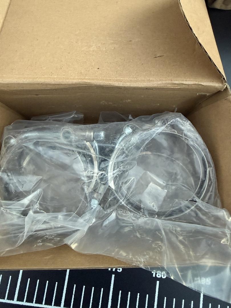 2.75" T-Bolt Hose O.D. Clamp: 65mm - 73mm (2.56" - 2.87") Hose Clamp for 2.75 inch Hose O.D., Stainless Steel Bolt and B