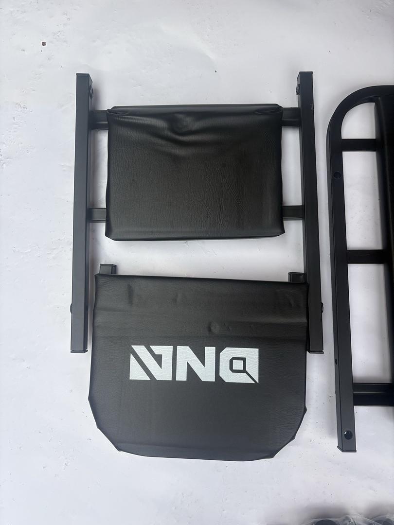 40 Inches Folding 2 in 1 Rolling Creeper, Adjustable Roller Garage Chair Lay Down or Sit (Black)