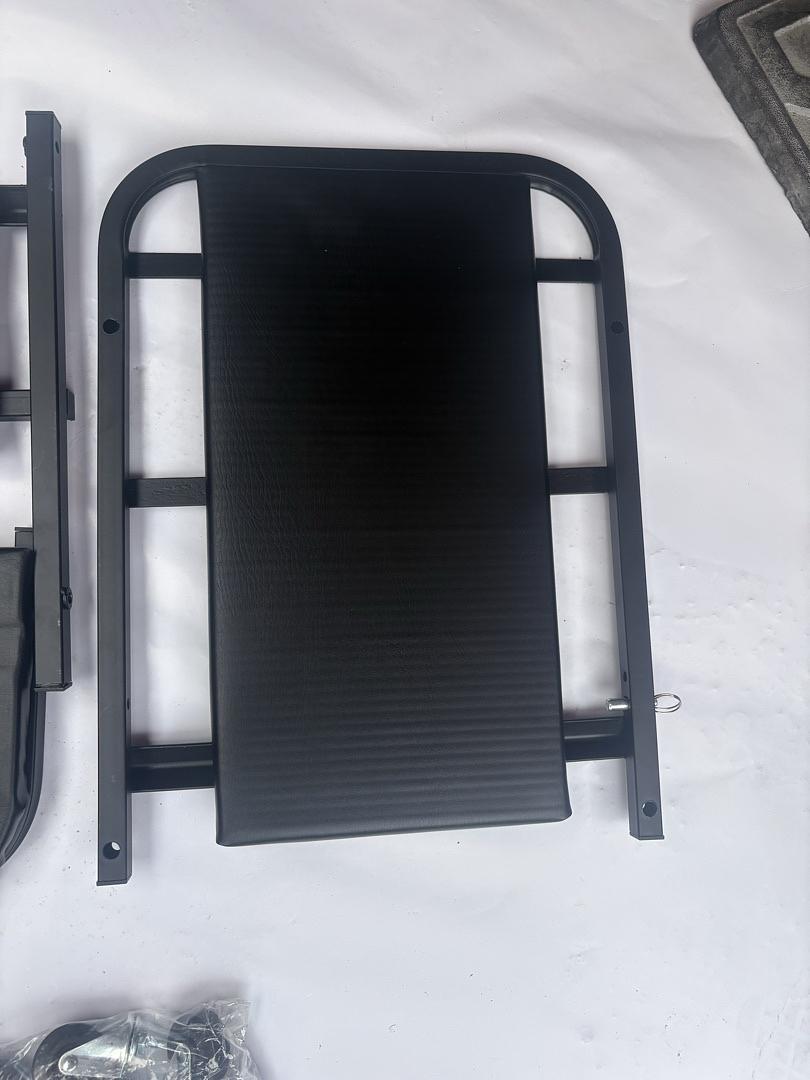 40 Inches Folding 2 in 1 Rolling Creeper, Adjustable Roller Garage Chair Lay Down or Sit (Black)