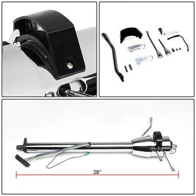 55-59 Chevy GM Floor Shift Models AT 28 in. Length Stainless Steel Steering Column